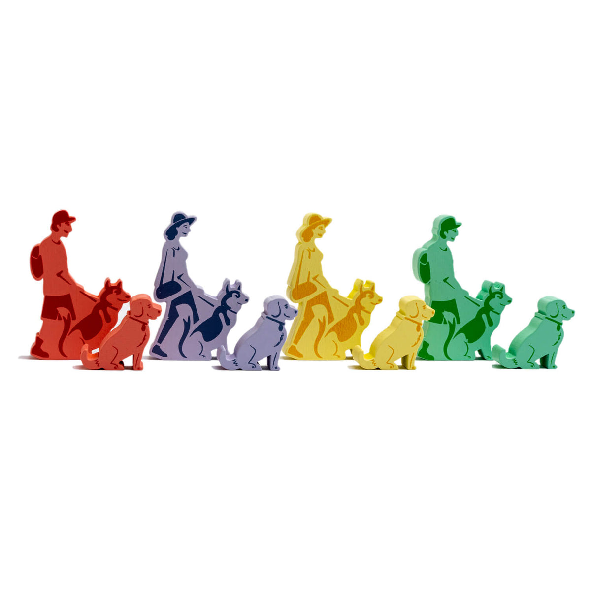 Characters of the Dog Park Board Game